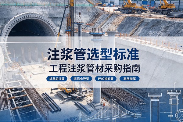 樟树注浆管选型标准