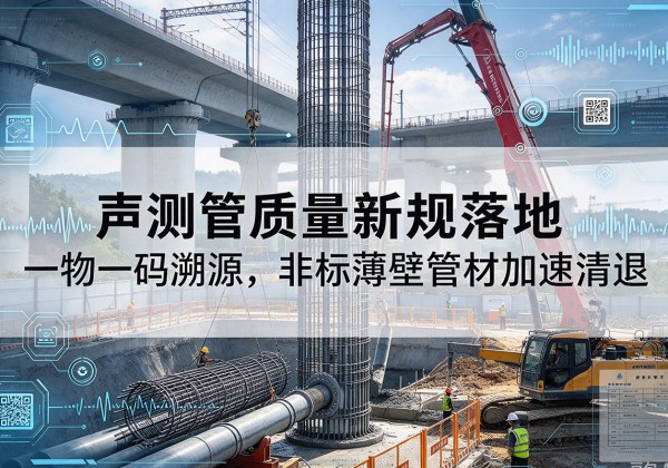 樟树声测管质量新规落地，一物一码溯源，非标薄壁管材加速清退
