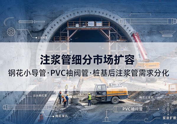 樟树注浆管细分市场扩容，隧道钢花小导管、PVC 袖阀管、桩基后注浆管需求分化